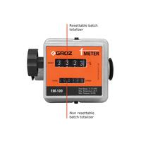 Gambar Flow Meter BBM Mekanik Groz FM-100/0-1/BSP 45683 - Alat Ukur BBM Solar Bensin Liter Industri dari iCan Indonesia Kota Denpasar 5 Tokopedia