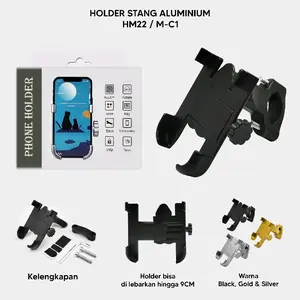Holder stang/spion Aluminium HM22/MC 1