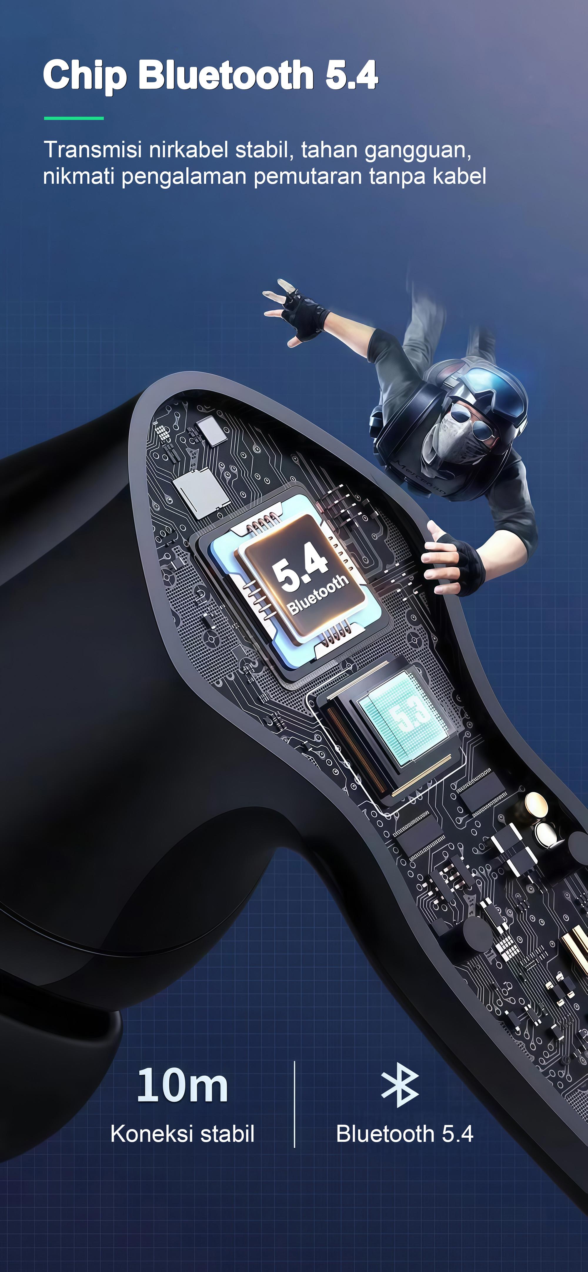 BUDS 5 PRO Earphone Gaming Terbaru, Desain Helm Eksklusif Global, Efek Lampu Keren, Suara Stereo HiFi, Tahan Air IPX5, Mikrofon Built-in, Peredam Bising ENC, Kontrol Sentuh, Cocok untuk iPhone dan Android