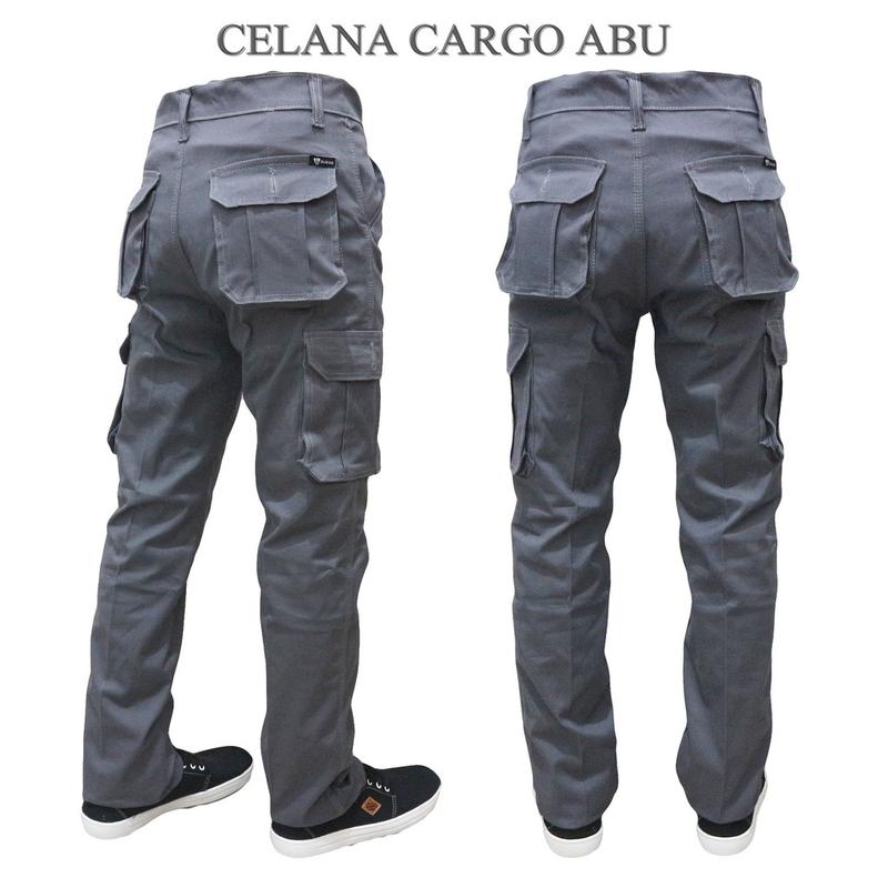 Celana Cargo Panjang Dickies Pria Cowok hitam abu hijau army cream berkualitas 2