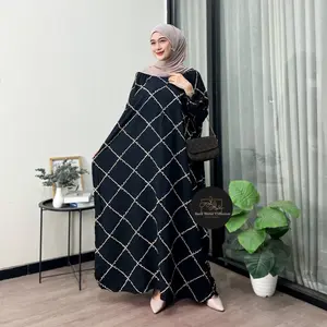 Kaftan Aliyah Premium Rayon Super Jumbo Busui Dress Nyaman Panjang Tebal