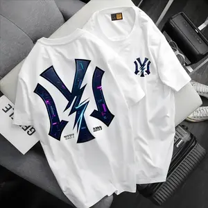 MUAFAQAH Kaos Motif Lightning Keren Bahan Cotton Combed 20s Tebal Nyaman Harian Unisex Desain Graphic Modern Tidak Panas Tahan Lama Sablon DTF Premium