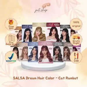 SALSA Dream Hair Color - Cat Rambut Permanen Praktis Intens Tahan Lama|Semir Rambut Idol Korea|Permanent Hair Color|Pewarna