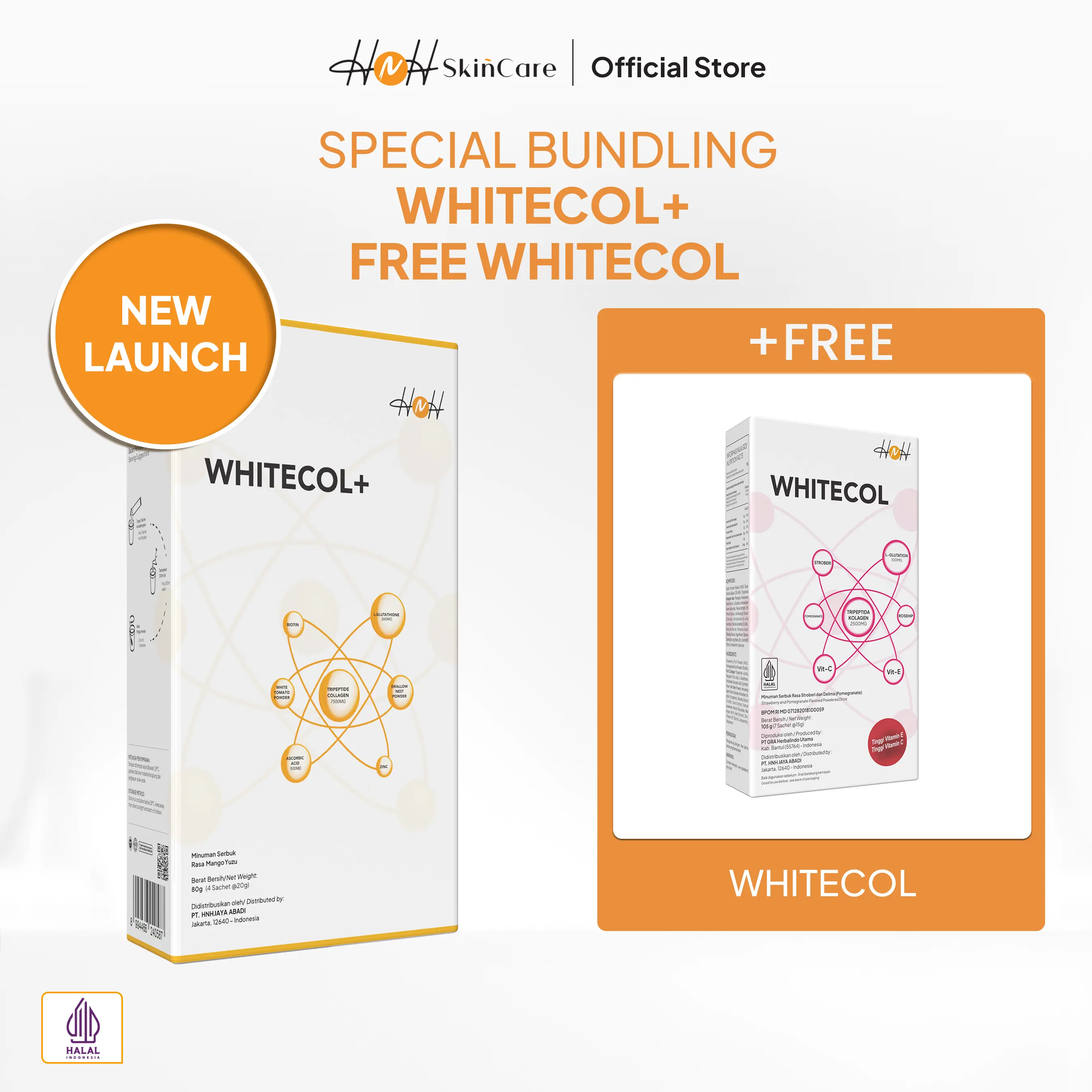 HNH Skincare - Bundling Whitecol dan Whitecol