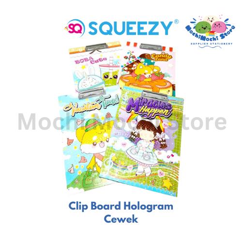 Clipboard | Papan Clip | Papan Clipboard Hologram | Papan Clipboard Kayu | Clipboard Kayu Karakter Lucu | Papan Jalan | CC-CPW02 | CLP-KY 2