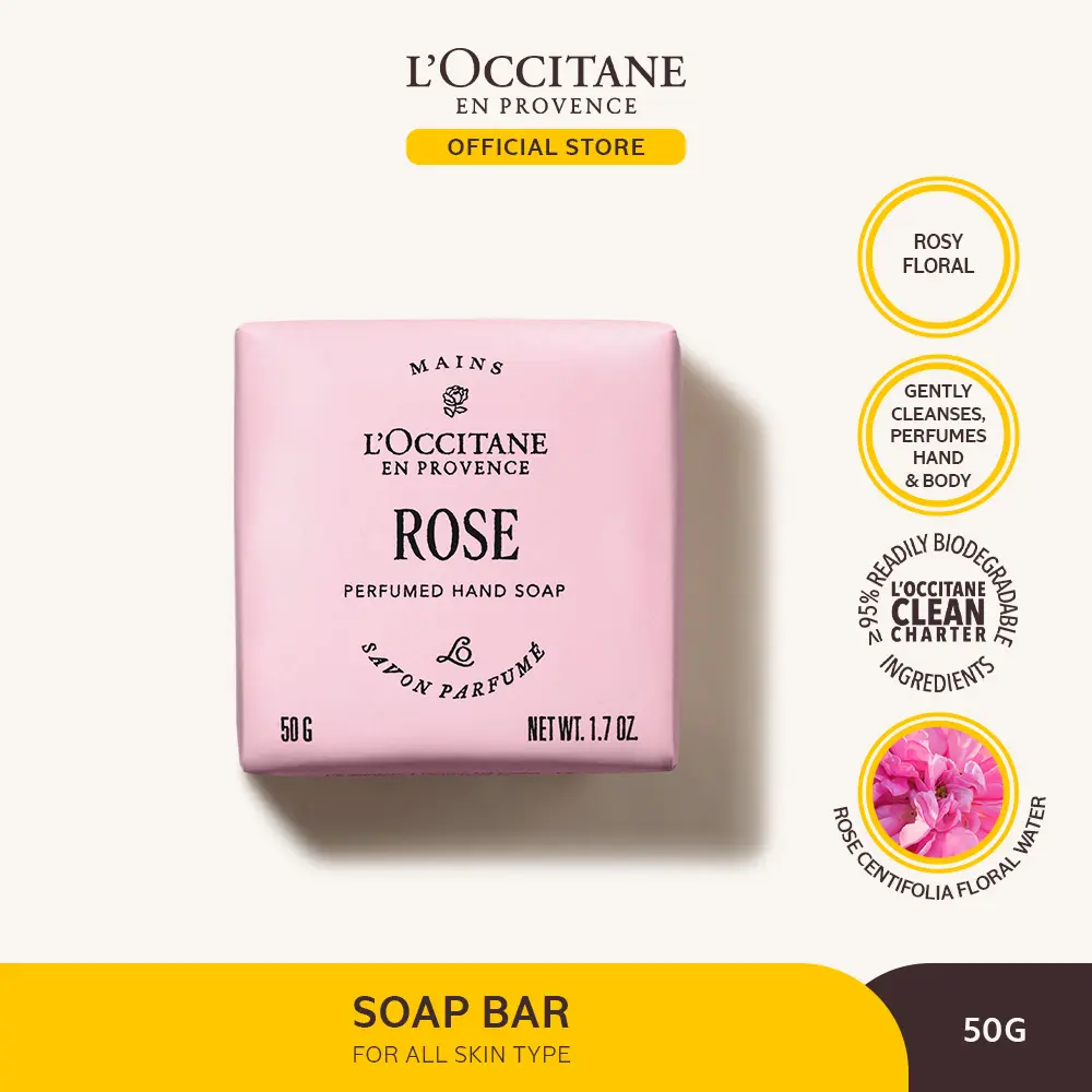 L'Occitane Rose Perfumed Hand Soap 50g