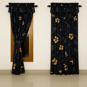 DRAPIQ-Gorden Minimalis Hordeng Jendela Serut Motif Embos Garis-Garis Terbaru Ukuran 80x165cm Bahan Poliester Kualitas Tinggi Dekorasi Curtain Estetik Gaya Elegan