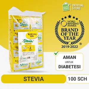 Tropicana Slim Sweetener Stevia 100 Sch - Pemanis Alami untuk Batasi Gula