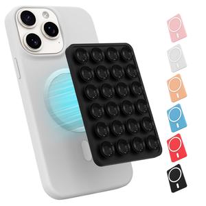 Giá đỡ selfie MagSafe bằng silicone có cốc hút, 24 ô vuông, lực hút mạnh, chống trượt, phù hợp cho vlog đang thịnh hành, dùng khi tắm, có thể rửa, tiện sử dụng không dùng tay, đế đa năng.