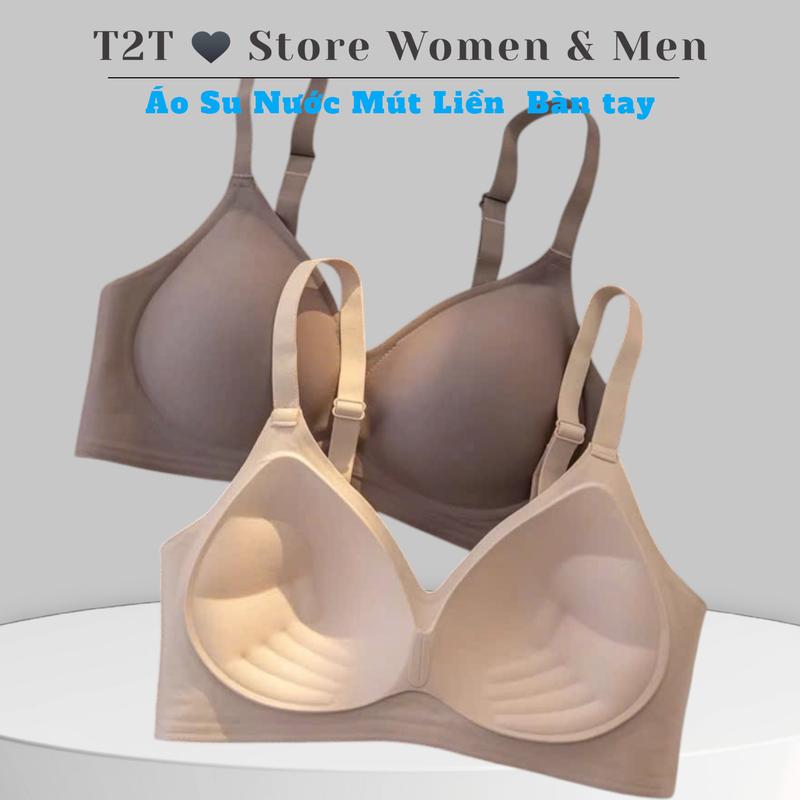 Áo Ngực Su Nước Đệm Liền Hình Bàn Tay 2cm Nâng Ngực Chống Xê Dịch Phù Hợp Mặc Áo Trắng Không Lộ Vân Viền Nhiều Màu Dễ Mặc.