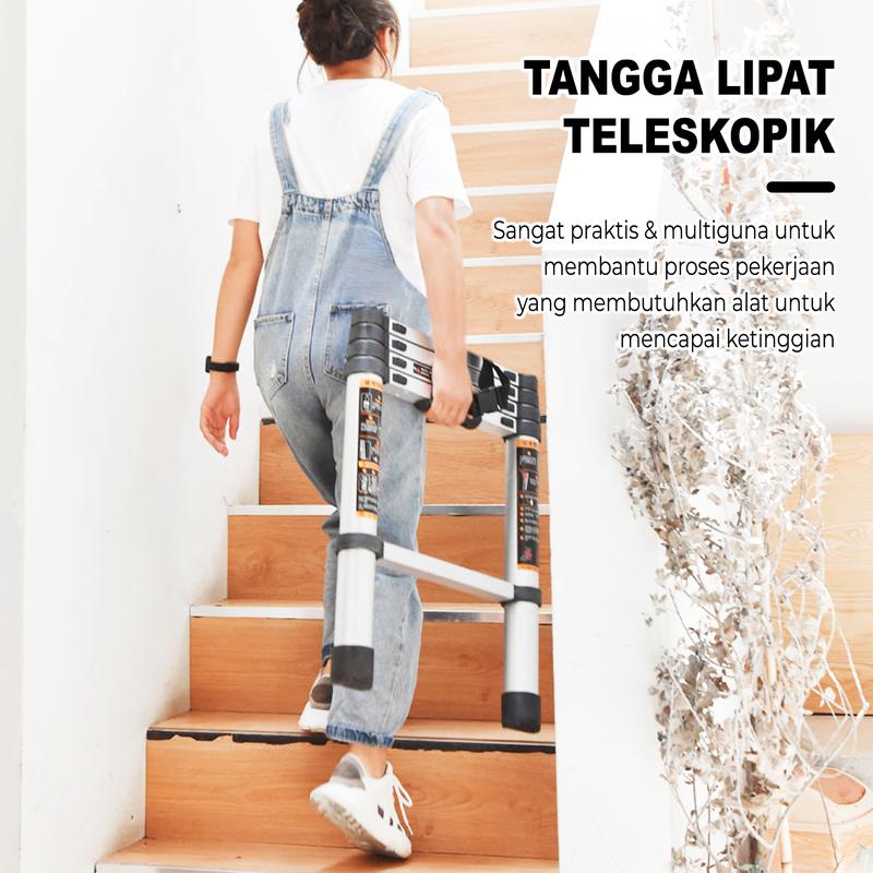 T3A1 | Tangga Lipat 1.4 Meter Teleskopik Portable Besi Aluminium - Shop ...
