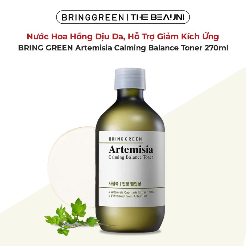ĐỘC QUYỀN TDK DATE 4 2026 Nước hoa hồng BRING GREEN Artemisia Calming Balance Toner 270ml