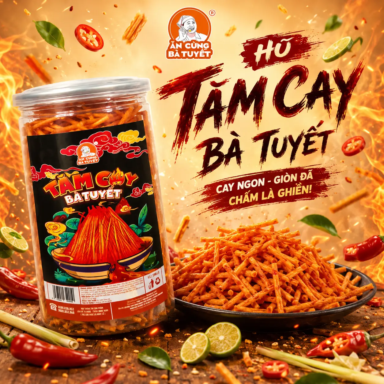 HŨ TĂM CAY BÀ TUYẾT - ĂN CÙNG BÀ TUYẾT M72
