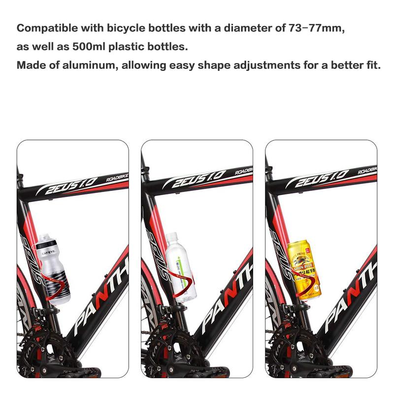 PANTHER Ultra-Light Aluminum Bike Bottle Cage Drink Drink Holder High Elasticity Universal Mount For Road Mountain Cross Bike 3