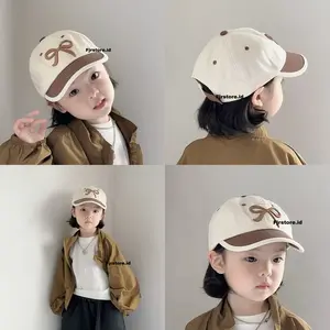 Topi Baseball Anak Premium- Ribbon Cap-Topi Anak Unisex-Topi Anak laki-laki Perempuan