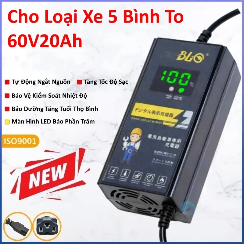 60V20Ah LED Báo Số