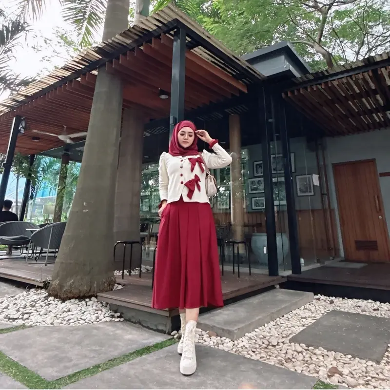 Oneset Renita Knit Blazer Pita Mewah Kekinian Trendy 5
