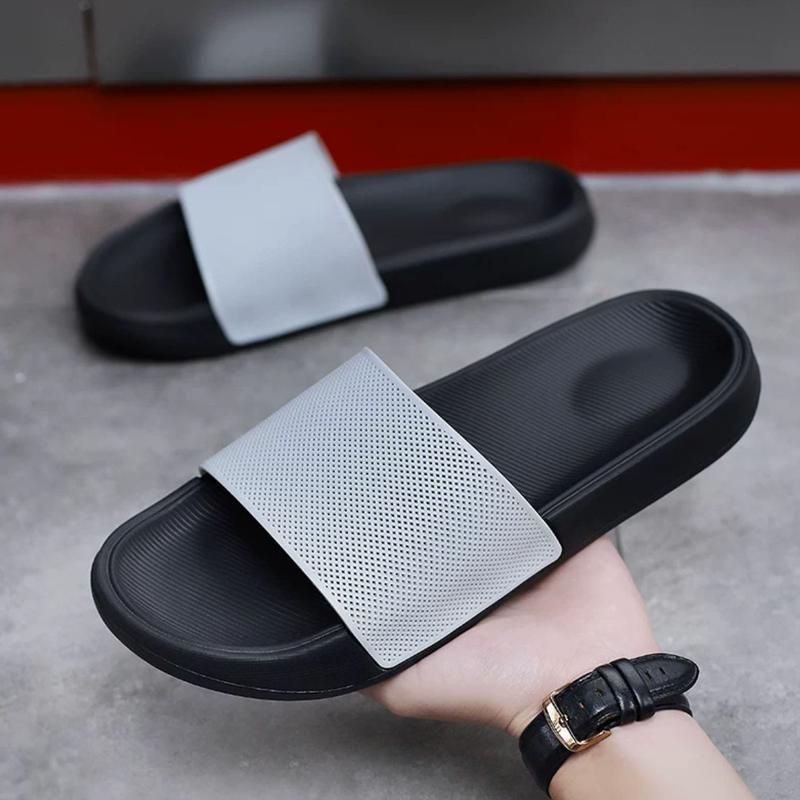 Sandal / Sendal Slip On / Slipper / Slide / Kokop / Pria / Laki laki / Cowok / Anak anak / Anti Licin / Empuk Nyaman / Kuat / Anti Licin / Jaring Polos Karet Shoes Selop Flat 1
