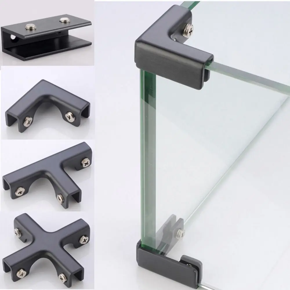 Kẹp Cố Định Góc Góc, Chất Liệu Hợp Kim Nhôm Mới, Thiết Kế Chữ T Gia Cố, Bảo Vệ Góc Chống Gỉ Loại L, Thích Hợp Cho Kính