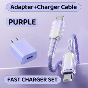 60W USB Super Fast Charging Adapter with 6A USB Cable For Android Type-C Micro for Android phones