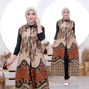 Outer longkardi batik fashion  bahan katun, tersedia LD 100 sampai LD 130 Muslim Cardigan Motif Panjang Kardigan Wanita Baju sky blue brukat hana Trend Loose-fitting outer cardigan vintage long fashionista wardah long cardigan dress tille sage asoka konda
