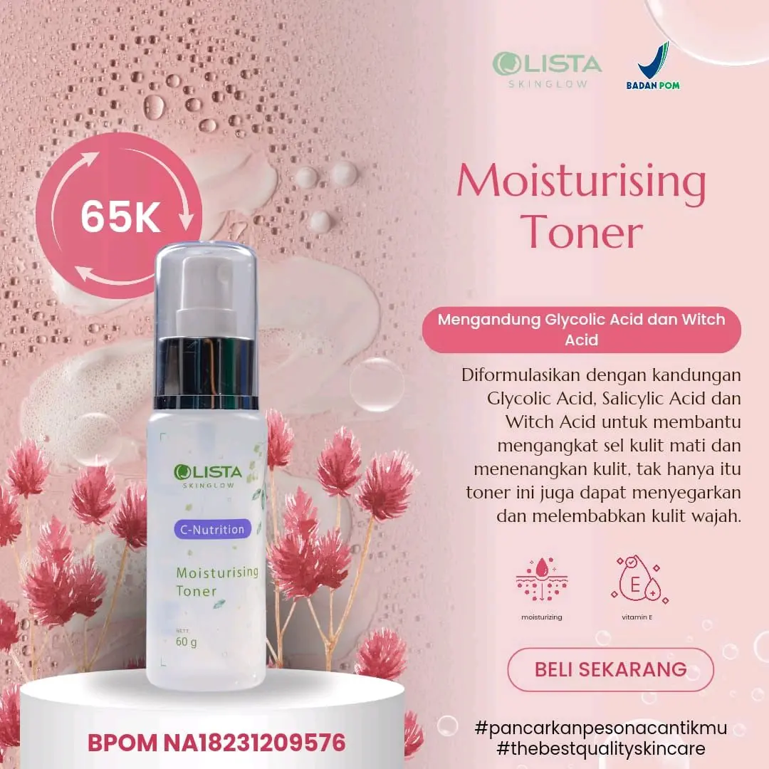C nutrition moisturising toner colista skin care