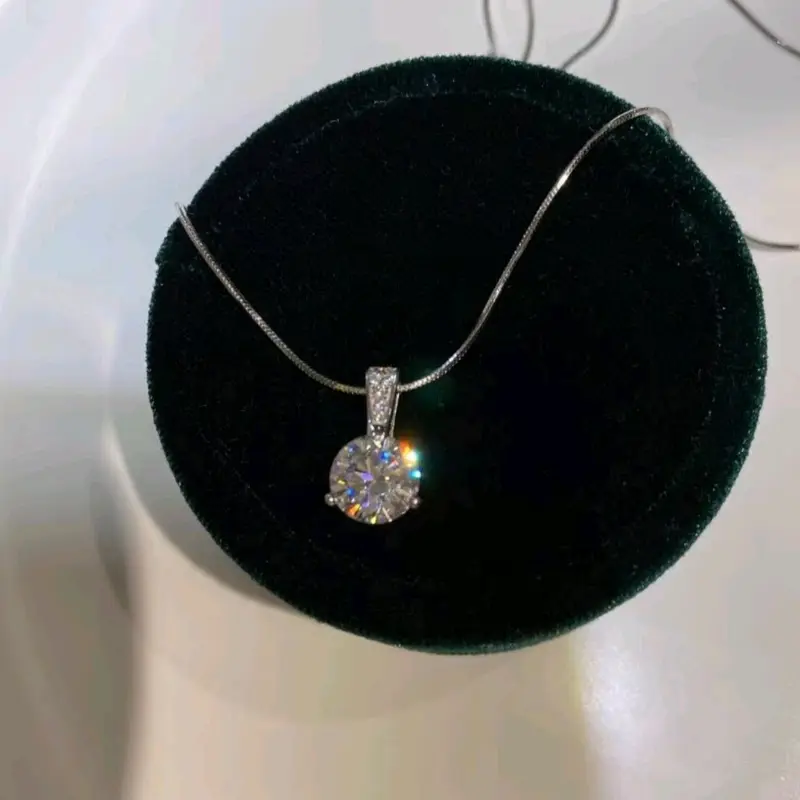 Kalung Titanium Mewah Permata Satu Rantai Belut Viral Kekinian Elegan Anti Karat dan Luntur Emas 5