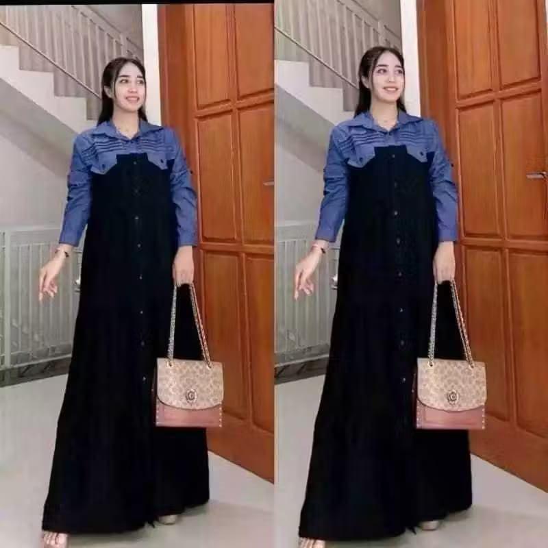 Product Introduction of DRESS KEREN VENA MIDI JUMBO L XL XXL TERMURAH BAHAN ADEM Muslim Gamis Wanita Dewasa Maxi Mewah Lebaran Nyaman Twill Panjang Remaja Katun Kain Kondangan Merah 11
