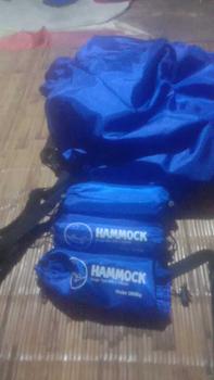 Product Review of HAMMOCK MATAHARI GOLD OUTDOOR ADVENTURE SIZE 245X145CM +2PCS TALI HAMMOCK Camping Gantung from B**2 0