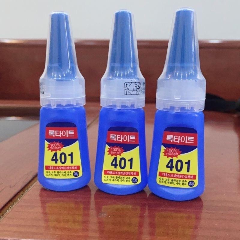 Keo 401 chính hãng, keo gắn móng giả siêu chắc 20g