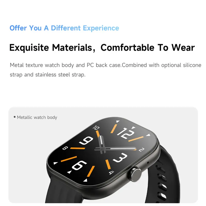 [NEW] WISELION W10 Precise Heart Smartwatch Sport - All Day Power -  Bluetooth Fitness Tracker - IP68 Anti Air 3