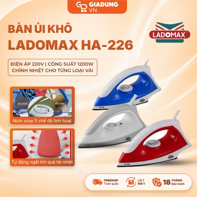 Bàn Ủi Khô 1200W Đế Teflon Chống Dính Tự Ngắt An Toàn Tiện Lợi