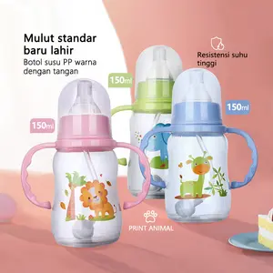 Angel Mommy Botol Bayi Botol Pp Anti-Tetes Untuk Bayi Baru Lahir Botol Bayi Anti-Tersedak Dan Anti-Kolik Dengan Pegangan Produk Ibu Dan Bayi XM-002