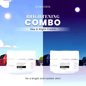 Paket Brightening Day Cream & Brightening Night Cream Lumiwhite Facial Niacinamide Wajah Mencerahkan Mengencangkan Vitamin Muka