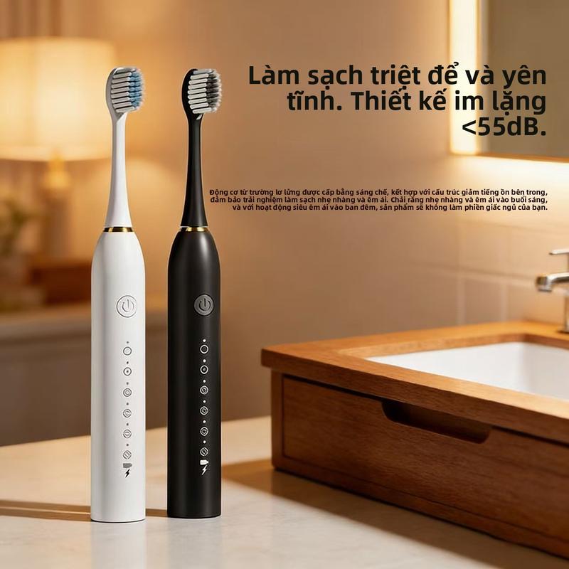 Bàn chải đánh răng điện thời trang cao cấp dành cho các cặp đôi, tiện lợi, bền…