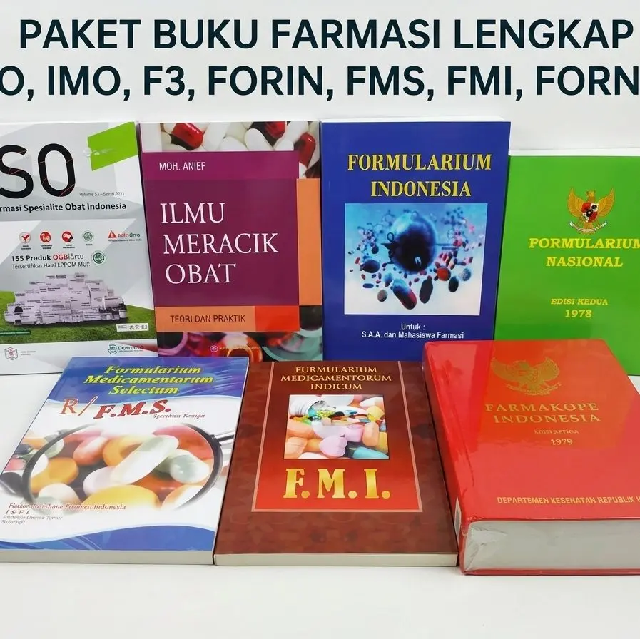 Paket Lengkap 7 Buku Farmasi F3 For In Imo Iso Fornas Fmi Fms Best Seller Untuk Berbagai Keperluan Farmasi