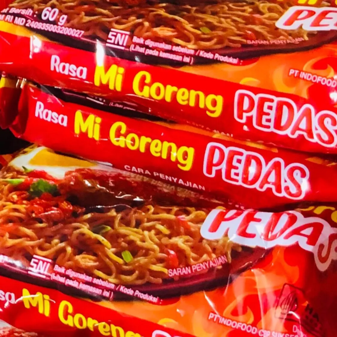 INTERMIE GORENG HOT SPICY (PEDAS) 20 PCS inter mie pedas
