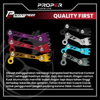 Gambar PROPER FITITING BRACKET SELANG REM 45 MM - PURPLE dari Proper Racing Line Kota Administrasi Jakarta Utara 3 Tokopedia