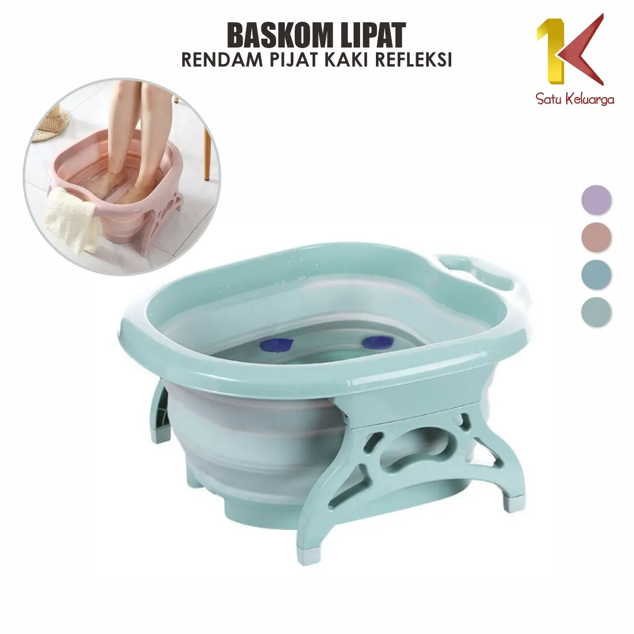 [COD] SK C151 Baskom Lipat Rendam Pijat Kaki Refleksi Baskom Kaki