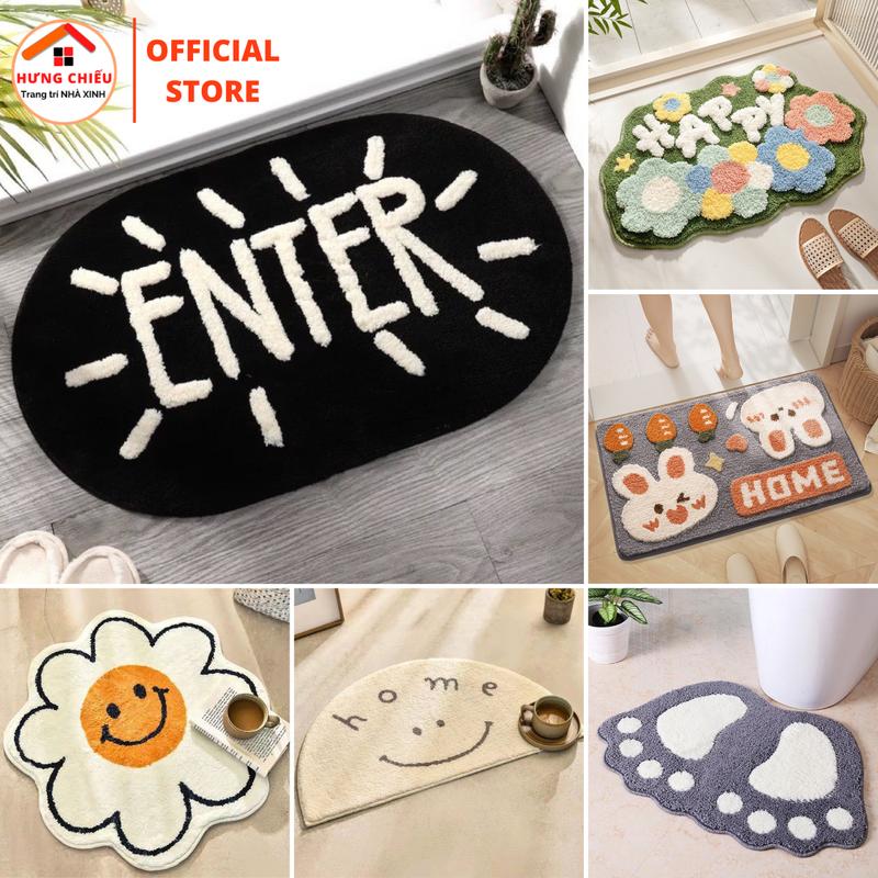 Thảm lông cừu decor 40x60cm mềm mại, phù hợp với mọi kiểu decor nội thất hiện đại - Hưng Chiếu ED07