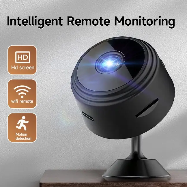 A9 HD Camera Wireless WIFI Smart Small Camera Home Outdoor Sports Security Anti-Theft Compact Surveillance Camera HD Wireless Smart