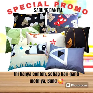 Sarung BANTAL 5 6 7 8 pcs ukuran 45×60