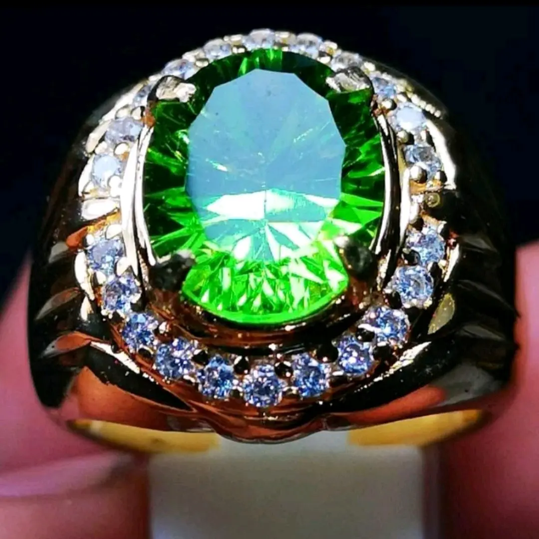 CINCIN PRIA CUSTOM TERMURAH MOLDAVITE GREEN TAKTITE TOP QUALITY