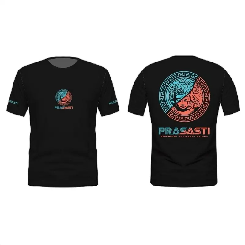 Kaos PRASASTI versage style printing plastisol Katun Combed
