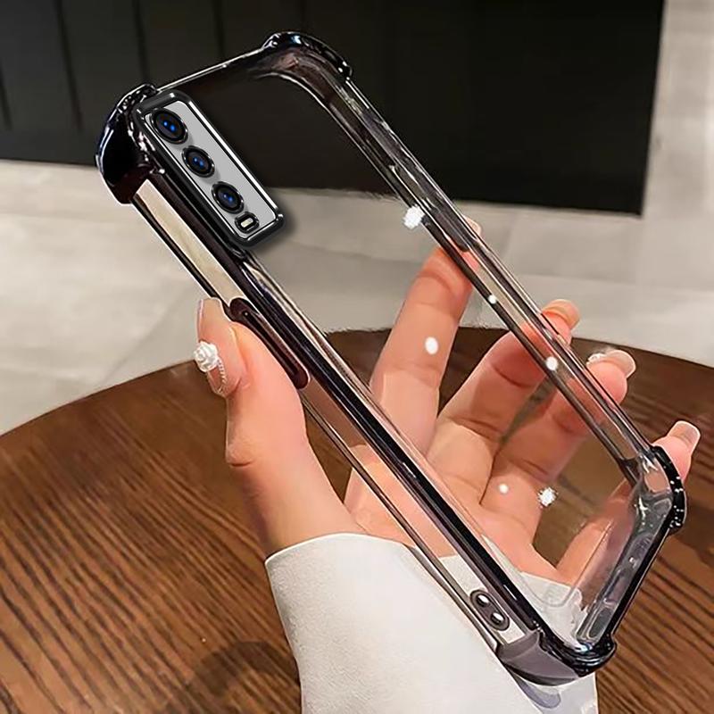 Ốp Vỏ Sò, Sang Trọng, Cho Vivo Y20, Vivo Y12s, Vivo Y12A, V2026, V2027, V2029, Chống Sốc Bốn Góc, Ốp Mềm, Chống Sốc Và Chống Mài Mòn