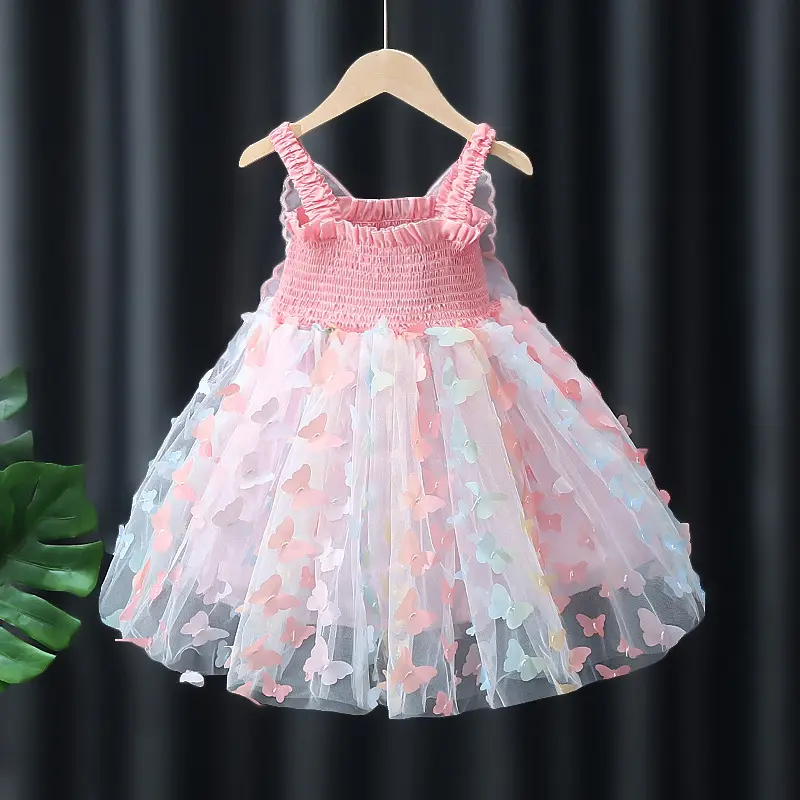 Dress Sayap Kupu Kupu 1-4 Tahun NEW UPGRADE VERSION Gaun Pesta Anak Kostum Tema Peri Party Gown Princess Butterfly Fairy 2