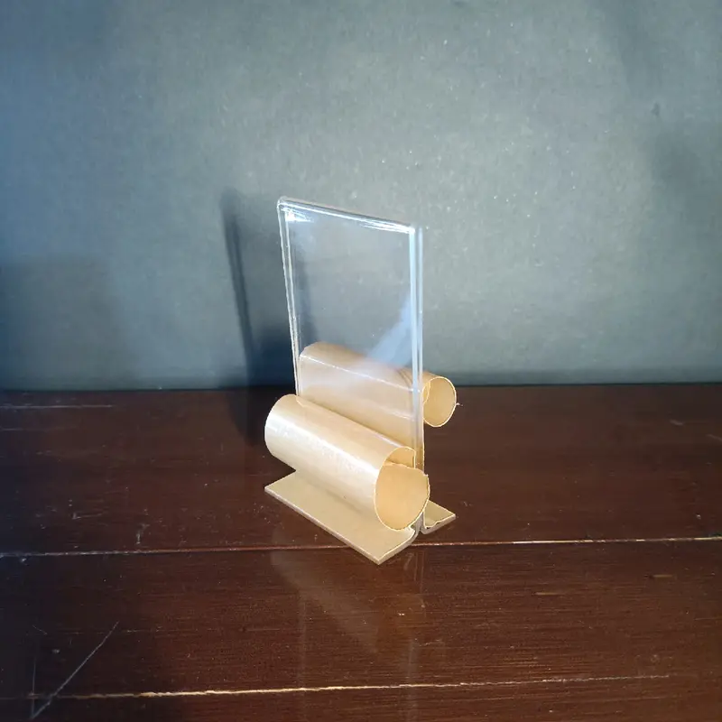 Akrilik Bening No Meja Desk Ukuran 10 x 6 cm Potrait L & Potrait T tebal 2mm 6