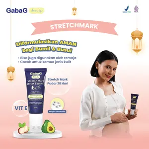 GabaG Beauty - Stretch Mark Serum Essence - Perut - BPOM - Halal - Perawatan- Hamil Ibu- Bumil Penghilang  Stretch Mark Wanita Bayi