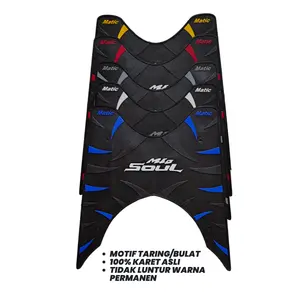 Matic Karpet Motor Yamaha Soul Lama 2007-2011 Motif Taring Bulat Anti Slip, Nyaman Diinjak, Tidak Luntur Warna Permanen