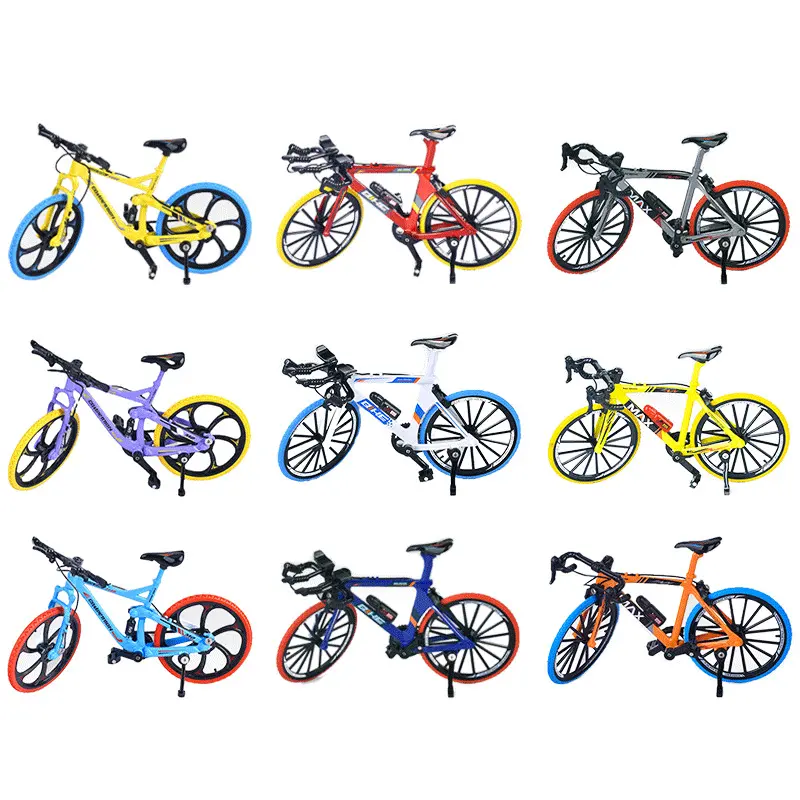 1:8 Model Mini Alloy Bicycle Diecast Finger Mountain Bikes Collection Gifts Toys